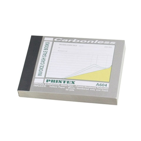 Printex Invoice\Cash Sale Triplicate Book A604