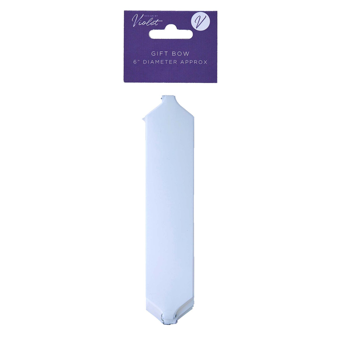 Foil Gift Pull Bow - White