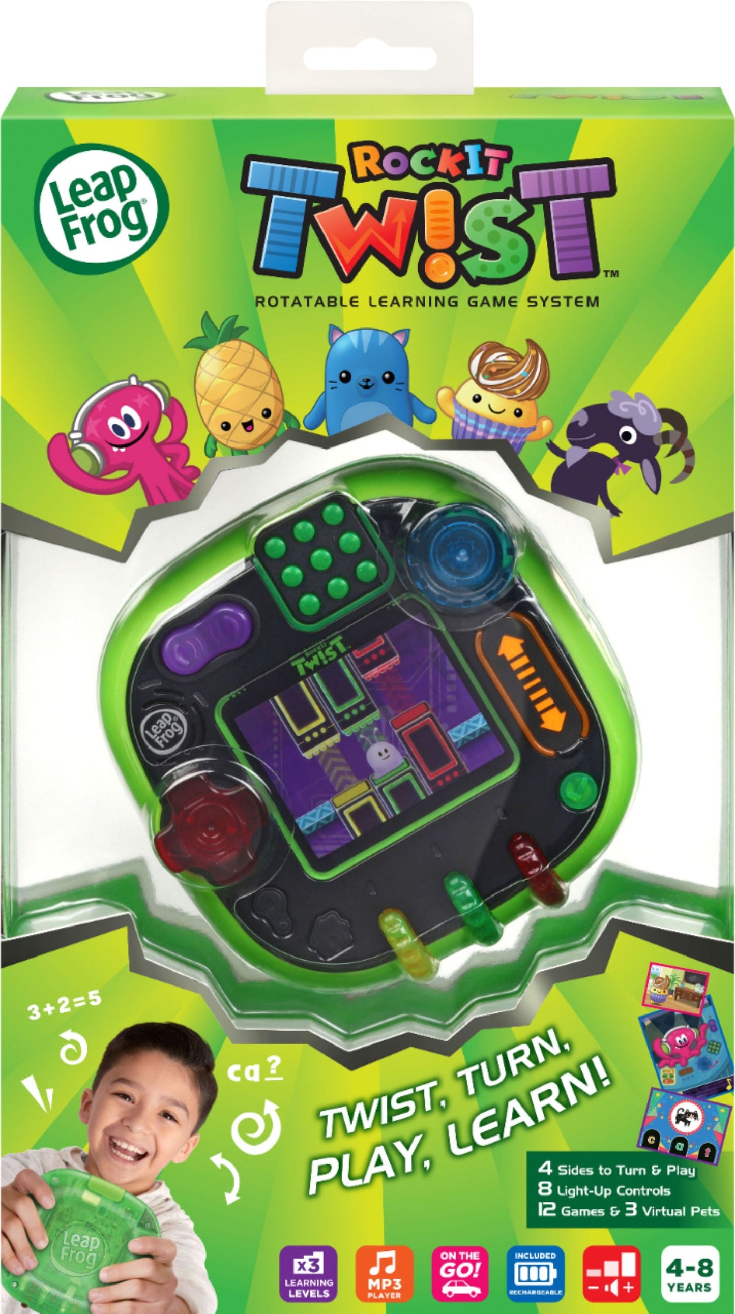 Leap Frog Rockit Twist Rotatable Game System + Free Game