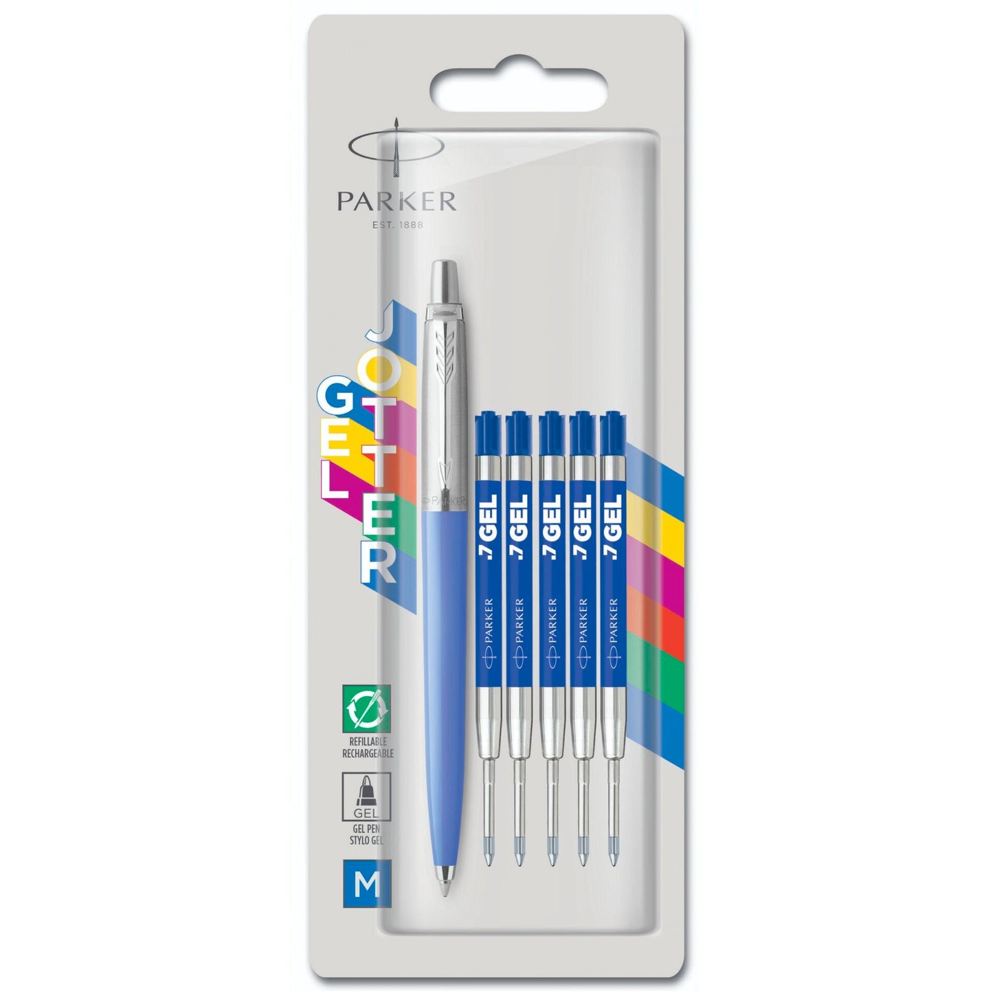 Parker Jotter With 5 Jell Refilles