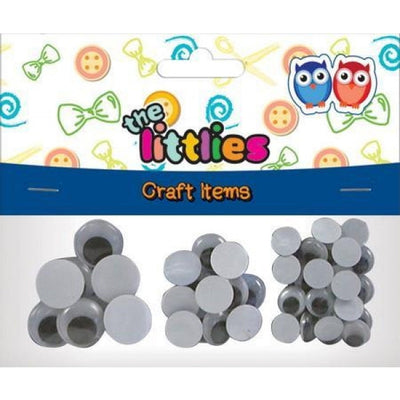 Wiggly Eyes Round - X48Pcs