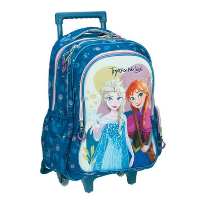 Backpack Disney Frozen with trolly - 2 Zip Fit A4