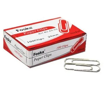 Paper Clips 28Mm X100Pcs