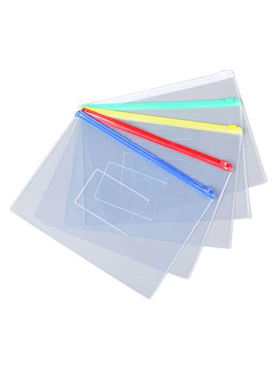 Plastic Zipper Pouch A4
