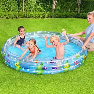 Inflatable Play Pool  Deep 3 Ring - 60X12 INCHES