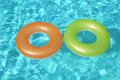 Frosted Neon 76cm Inflatable Swim Ring