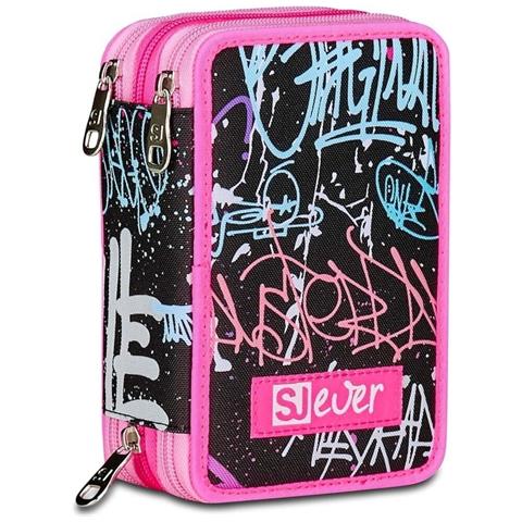 SEVEN  Fixstar Girl SJ Ever Filled 3 zip pencil case