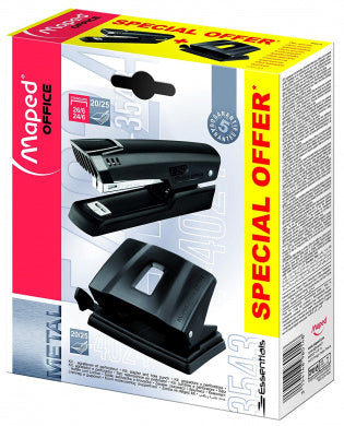 Stapling Set : Half Strip Stapler, 20/25 Sheets Hole Punches