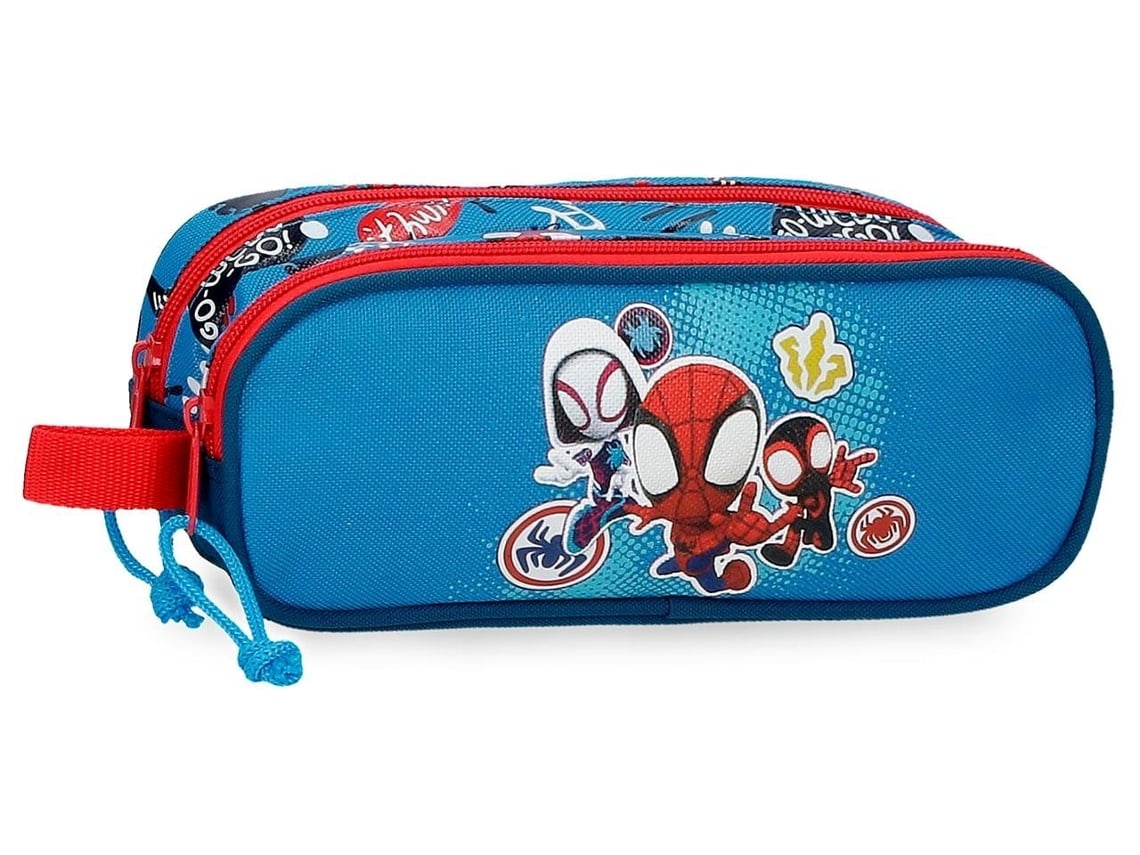 Spidey Go Web Pencil Case - 2 Zip 2 Pockets