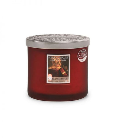 HEART & HOME Double Wick Candle Christmas Magic 220g
