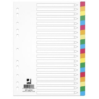 Plastic Coloured Dividers X20Pcs