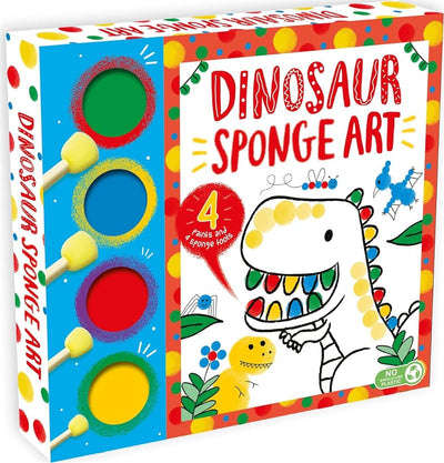 Dinosaur Sponge Art -4 Paints,4 Sponge Tools & Others