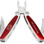 VW Collection 8 in 1 Stainless Steel Folding Multifunction Tool in Retro Vintage Style with T1 Bus - Silhouette/Red