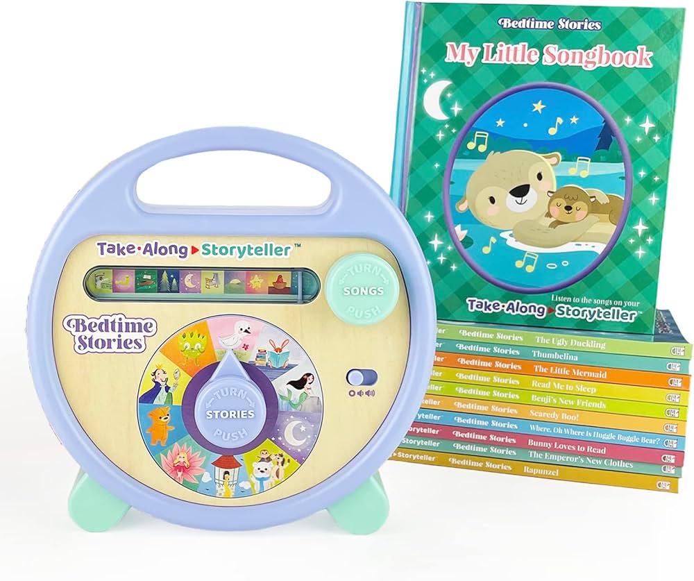 Take-Along Bedtime Stories Interactive Electronic - Storyteller With 11 Books