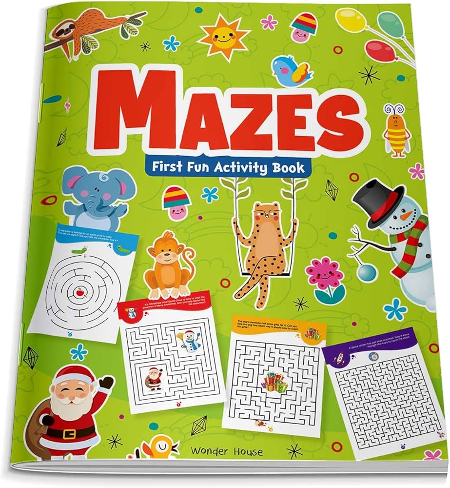 Mazes  First Fun Activity Book For Kids
