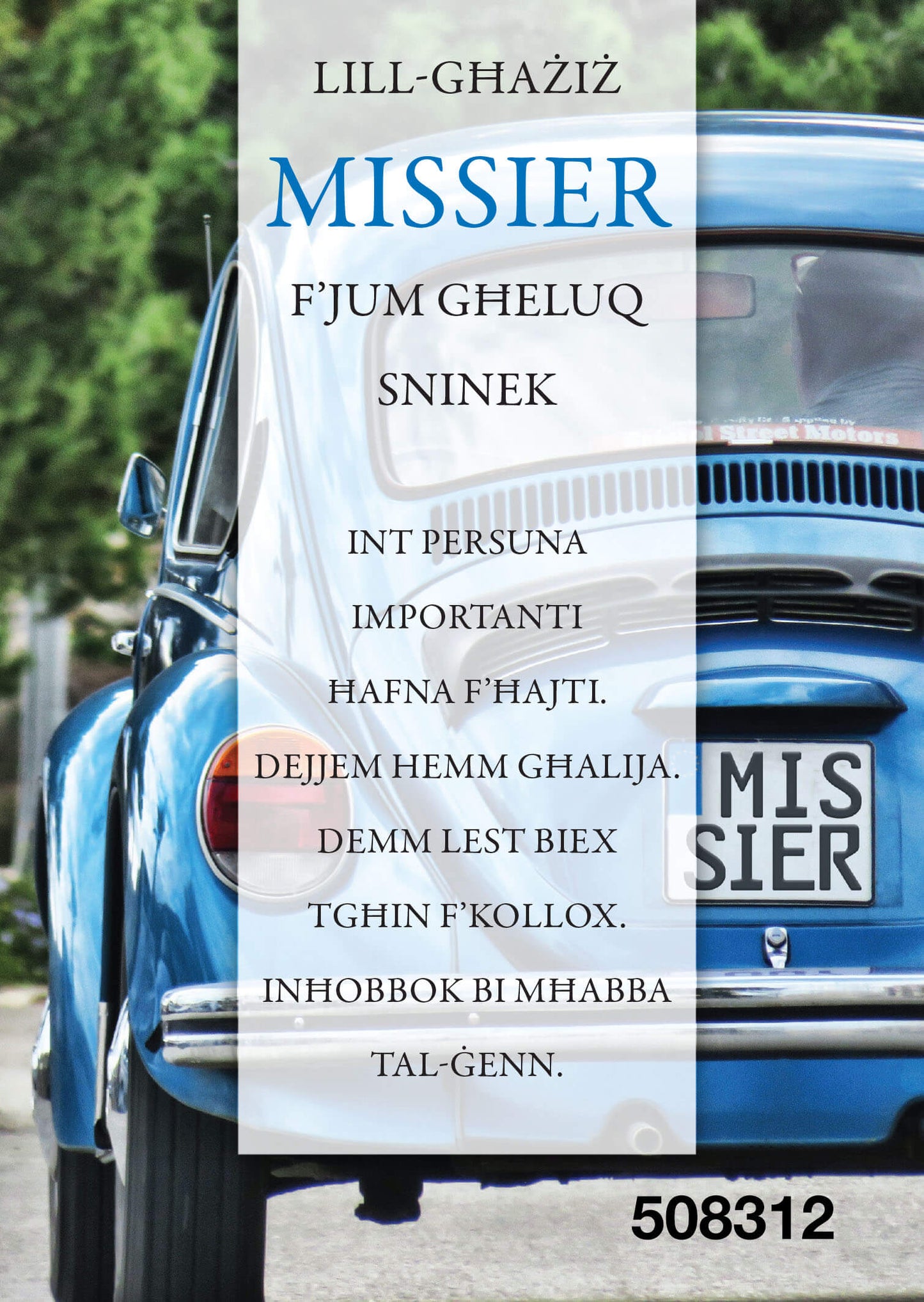 Missier F'Jum Għeluq Sninek