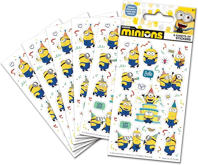 Minions 6 Sheets Stickers