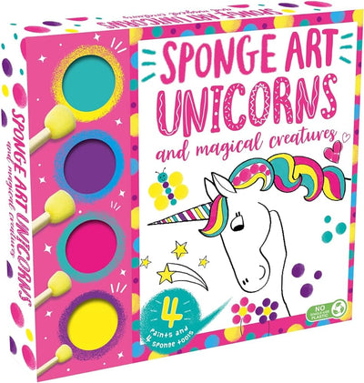 Sponge Art Unicorns And Magical Creatures - 4 Paints,4Sponge Tools & Others