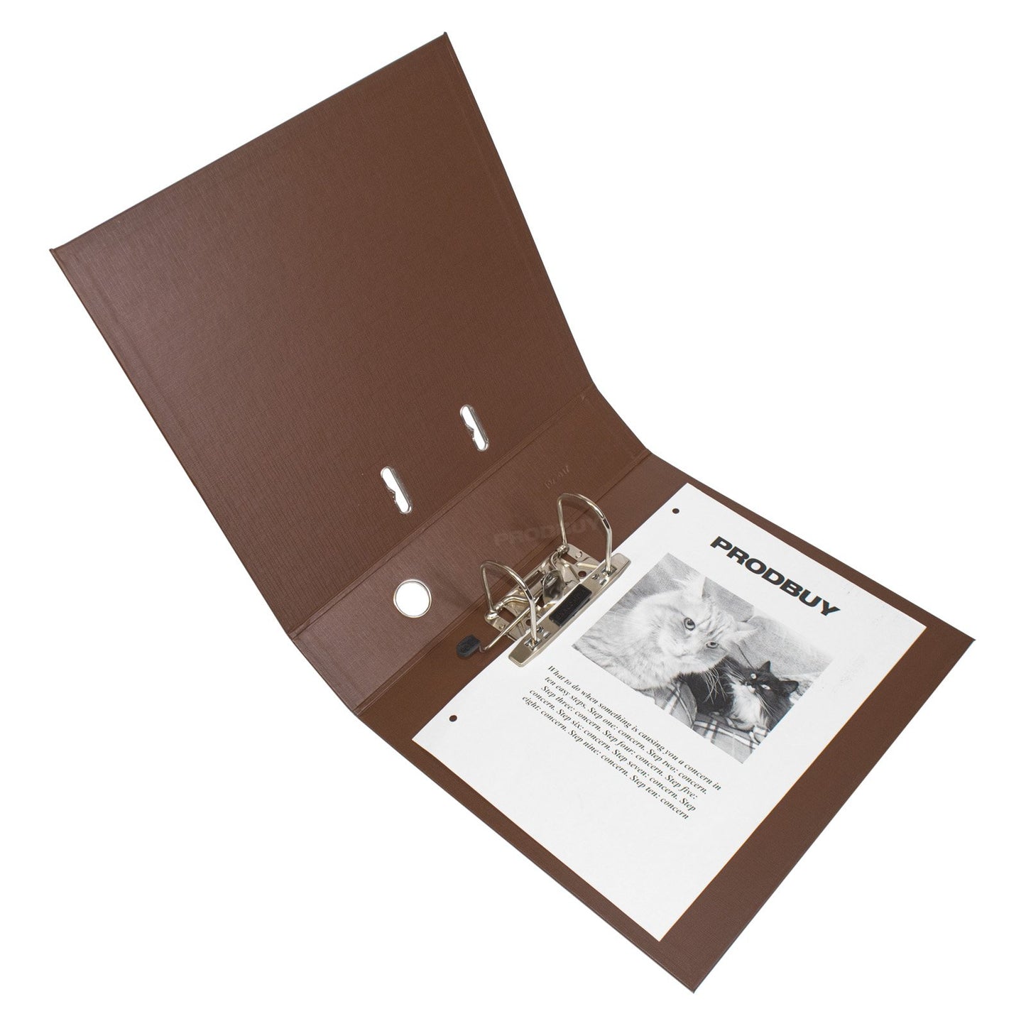 Arch Lever file Brown 75mm