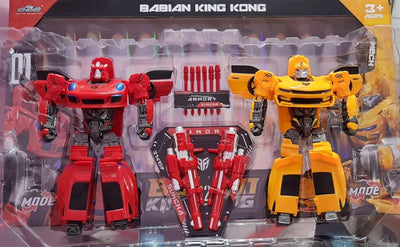Babian king kong transformers - 2in1 - Robot to Car Robot Figures Set