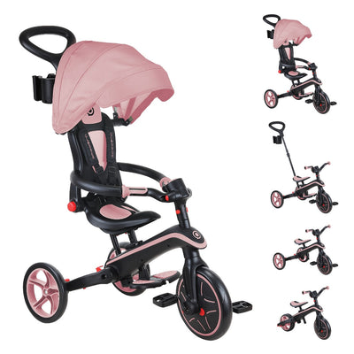 Explorer Trike 4 In 1 - Globber'S Classic Foldable! All-In-One Baby Trike & Kids Balance Bike