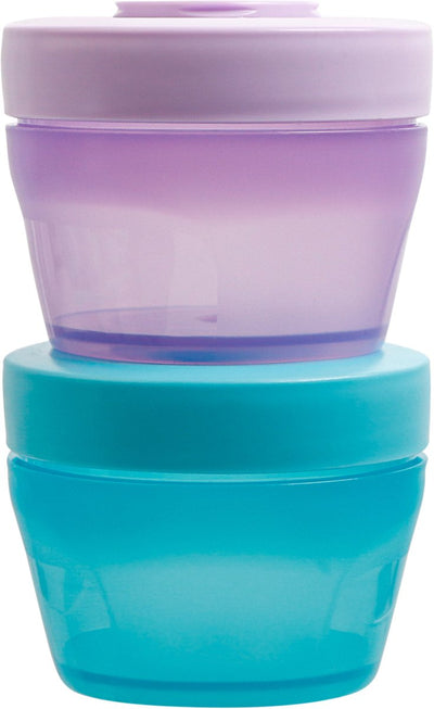 Go Click & Stack Snack Tubs - 2 Pack Leakproof Food Storage