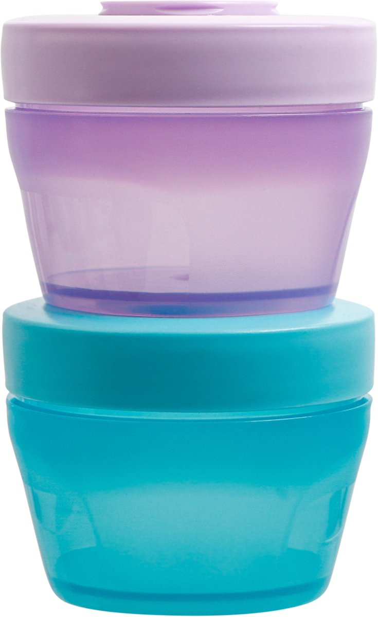 Go Click & Stack Snack Tubs - 2 Pack Leakproof Food Storage