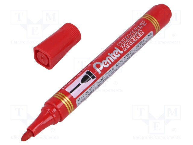 Permanent Marker Round Tip Red