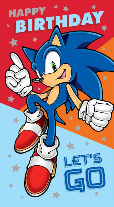 Sonic Happy Birthday Card Lets Go