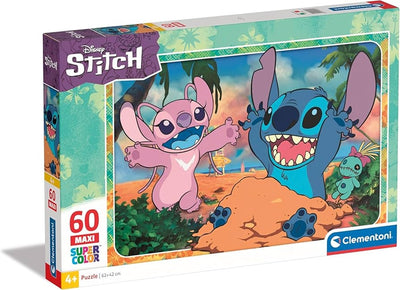 Puzzle Disney Stitch & Angel Maxi Super Color X 60 Pcs