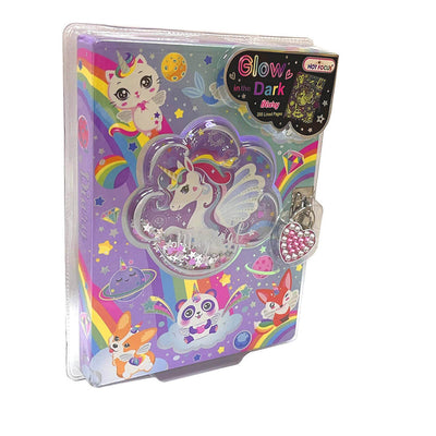 Secret Diary With Lock Glow In The Dark