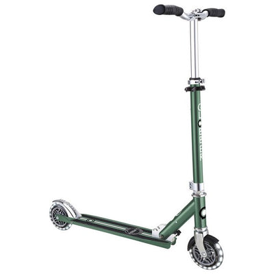 Globber Flow Element Lights 2-Wheel Scooter - Olive colour