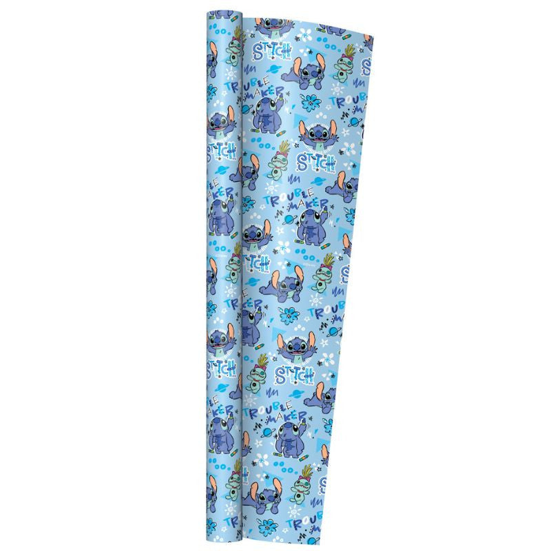 Disney Stitch Printed Gift Wrap 69cm x 2m