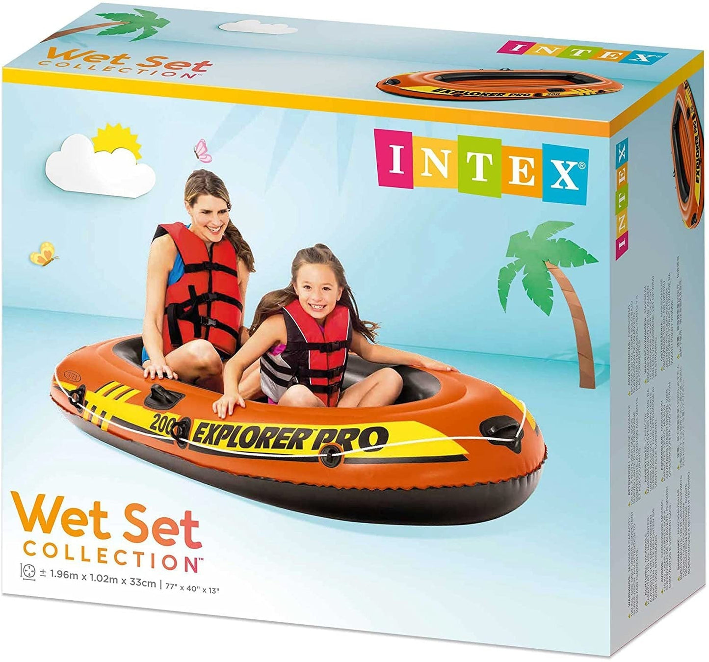 Intex Inflatable Boat 1.96M X 1.02M X 33Cm