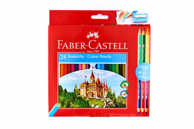 Colouring Pencils X 24 Pcs + Sharpner