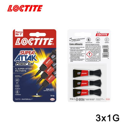 LOCTITE Super Attak Power Gel Mini Dosi 3 x 1g