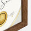 Wooden Certificate Frame Brown A4 21x29.7 cm