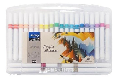 Artist Soft Brush Acrylic Markers - 48 Colors