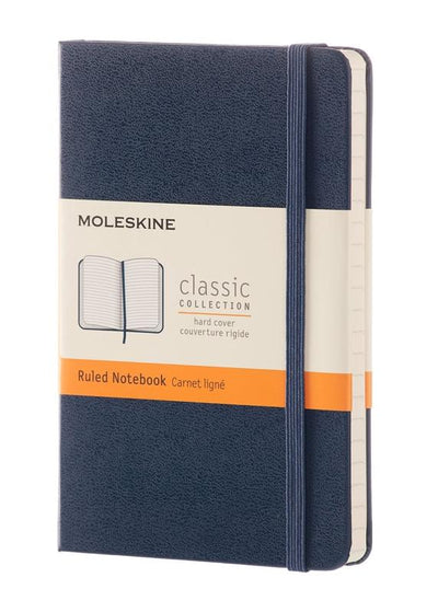 Notebook Ruled Saphire Blue Hard A6