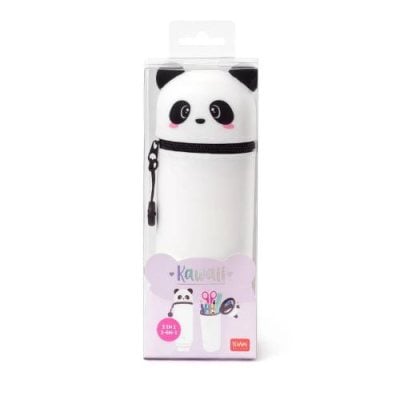 Legami 2-In-1 Soft Silicone Pencil Case - Kawaii - Panda
