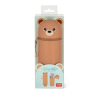 Legami 2-In-1 Silicone Pencil Case - Teddy Bear