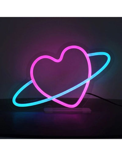 Legami It s a Sign Neon Effect LED Lamp - Planet Heart