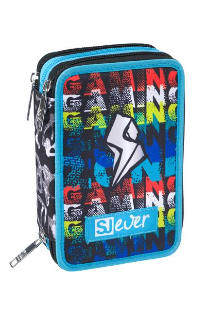 Seven 3 Zip Large Filled Blackwall Boy Pencil Case 45Pcs