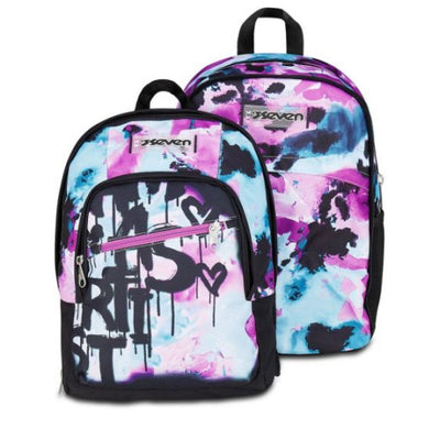 Seven - QUICK GRAFFITI GIRL 2 in 1 Backpack  2 Large compartments