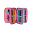 SEVEN OPTICAL SHADE GIRL Filled 3 zip pencil case