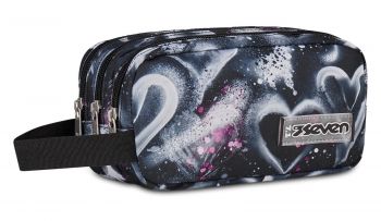 Seven® Freethink 3 Zipper Pencil Case – Jet Black