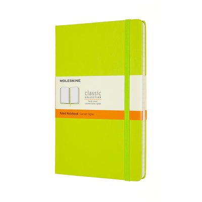 Moleskine A5 Ruled Hardcover Notebook Lemon Green