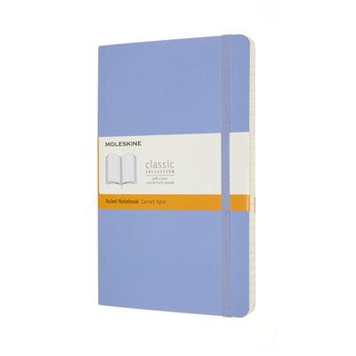 Moleskine A5 Ruled Softcover Notebook Hydrangea Blue