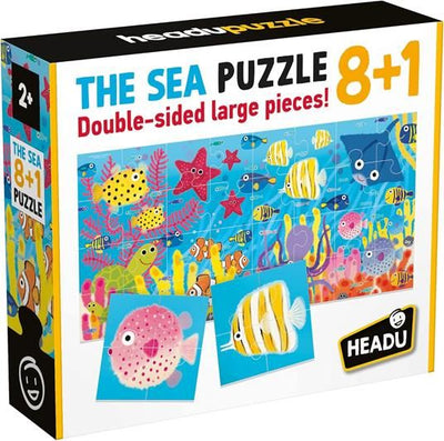 Headu 8+1 The Sea Educational Puzzle
Double sided large pieces