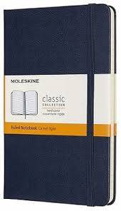 Medium Ruled Hardcover Notebook Blue
